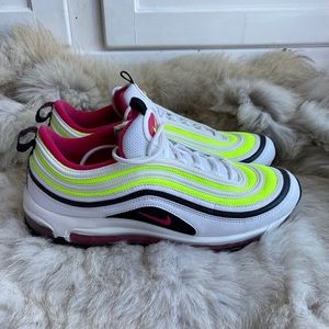 Nike Mens Air Max 97 Green Pink C19871 100 10.5M